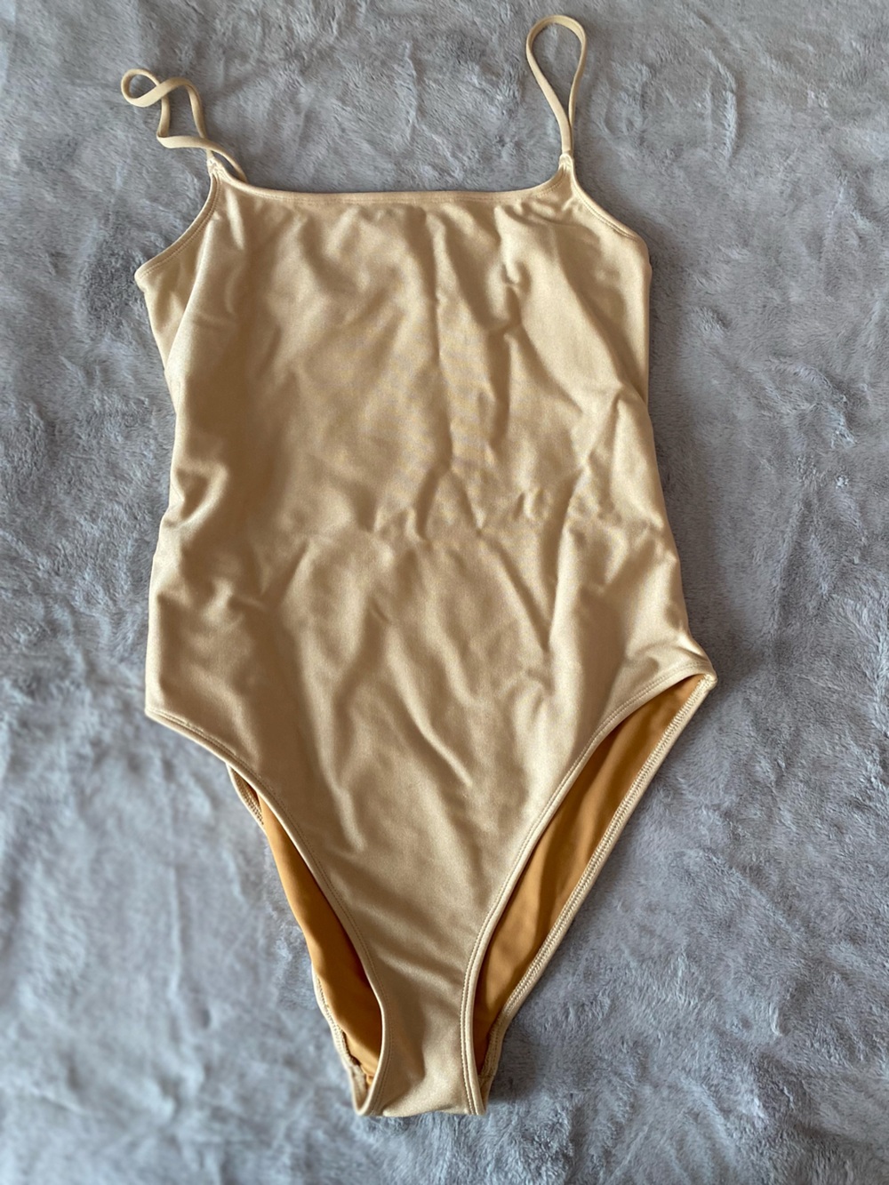 Nu Swim Lora one piece shimmery gold swimsuit